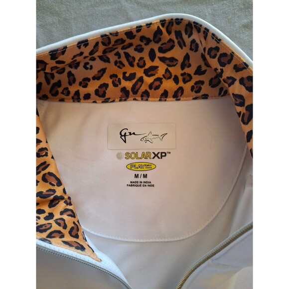 Greg Norman 1/4 Zip Pullover Womens Medium Plaid Golf Shirt Solar XP Play Dry - Picture 5 of 7